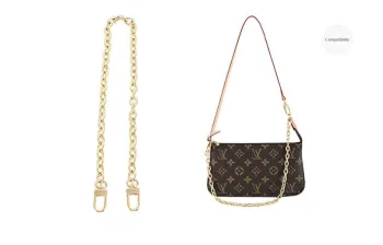 Lan Bao Fan Metal Bag Accessory Women's Gold Tone