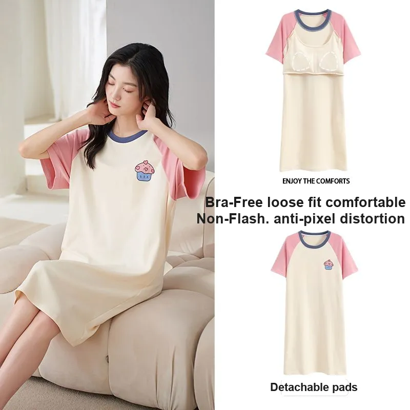 JINXU Women's Nightgowns-1