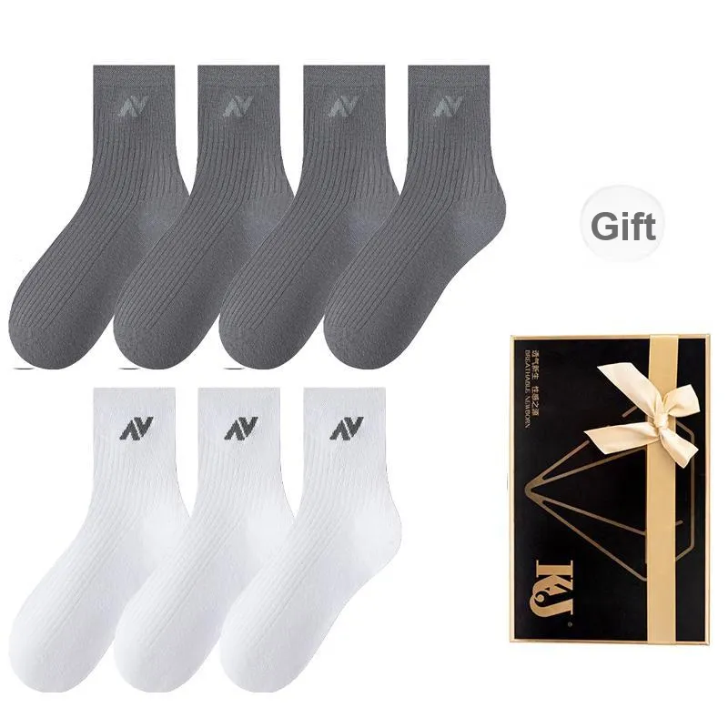 KJ Mid Calf Socks Men's Gift Box 7 Double Packs-15