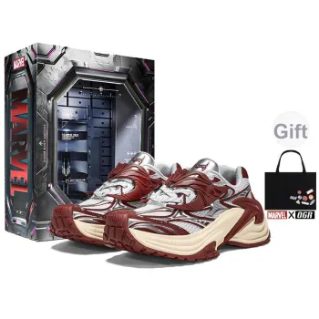 MARVEL x OGR Low Top Chunky Sneakers Unisex Gray Red