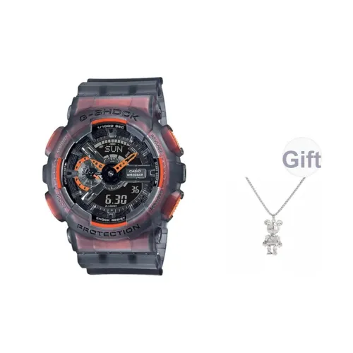 Шок Кварц Механизм Смола Ремешок Часы Унисекс Черный Циферблат