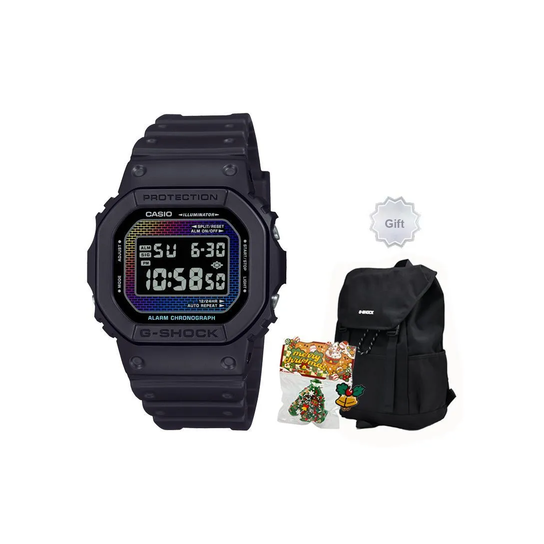 CASIO G Shock Rainbow Wall Collection Кварцевый механизм Смольный ремешок Часы Унисекс Многоцветный Циферблат