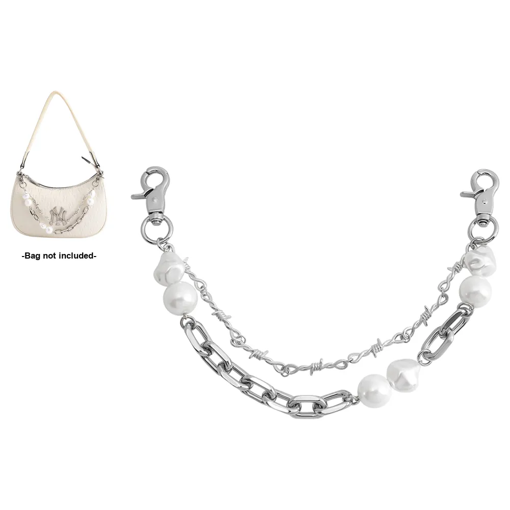 Jingxi Metal Detail Single Chain Purchase Bag Accessories Women's Silver