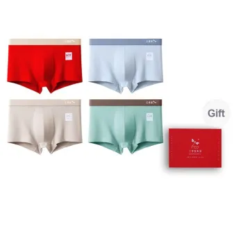 RED DRAGONFLY Cotton Panties Men's 4 Piece Gift Box Sets