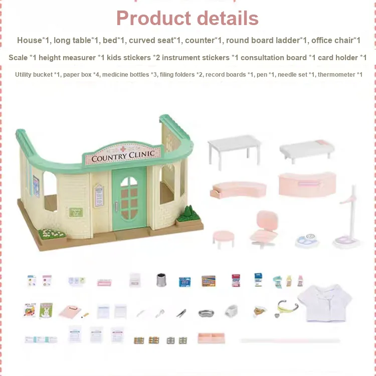 Sylvanian Families Forest Little Clinic Dolls Plush Doll 9.5cm Height-2