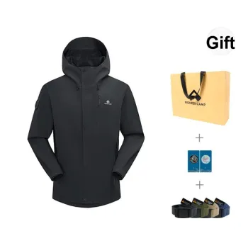 PIONEER CAMP Waterproof, Windproof, Breathable, Abrasion Resistant, Thermal, Water Repellent Windbreaker Jacket Men's