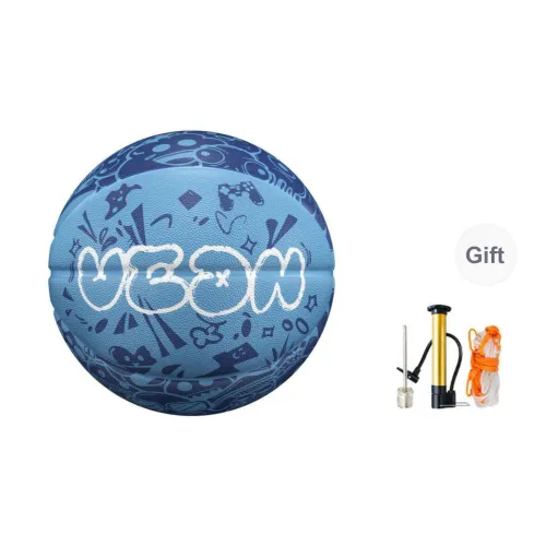 VEIDOORN Rubber Basketball Blue Size 34 Size 5 Size Street Training Competition Kids'