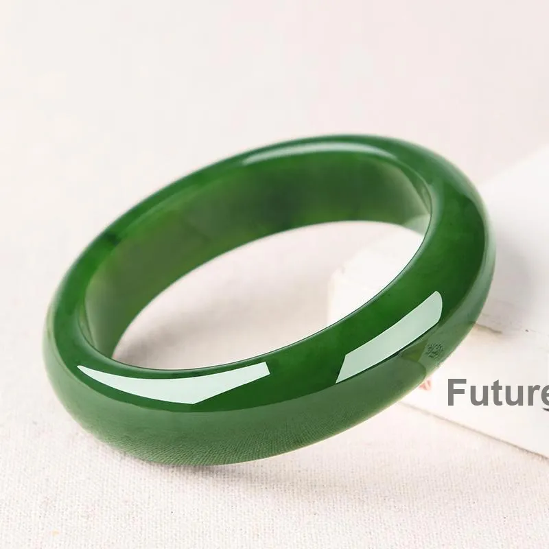 MUSHIFEN Hetian Jade Bangles Jasper Women's-3