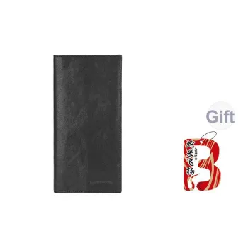 Sharkborough Genuine Leather, Vegetable Tanned, Top Grain Cow Leather Wallet Men's Black