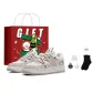 Classic White/Cool Gray (Cat & Dog Gift Bag+Coal Ball+Shoelace+Socks)