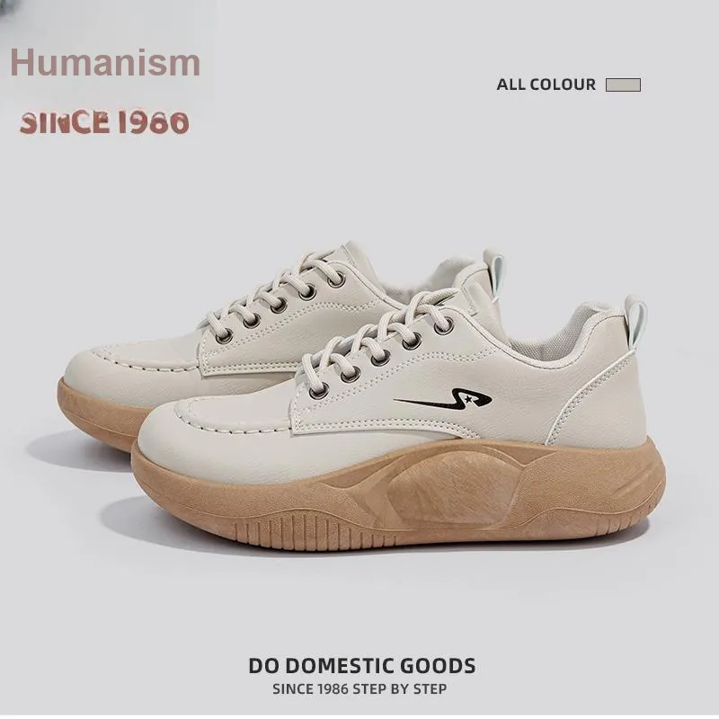Humanism 1986 Height Increasing Thermal Low Top Casual Shoes Women's-2