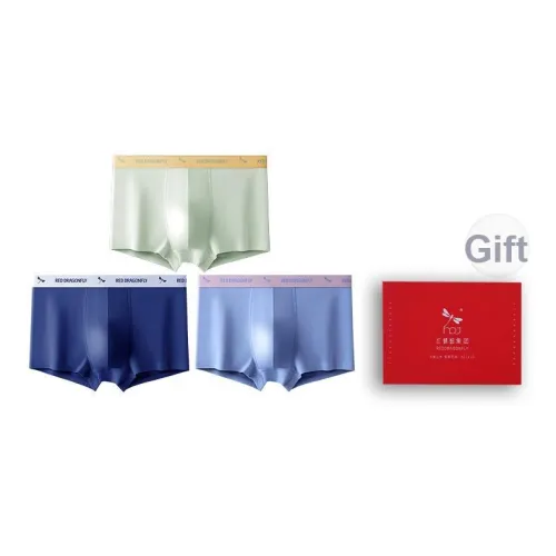 RED DRAGONFLY Хлопок Трусы Мужские 3 Пачки Подарочный Набор Коробка