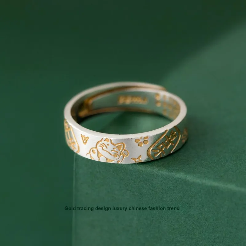 FOREVER MELODY 999 Fine Silver Rings Men's-3