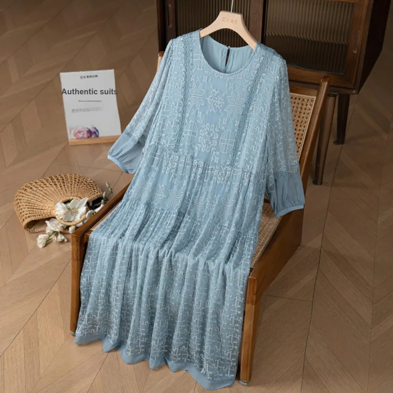 To The West Long Sleeved Dress Women's-11