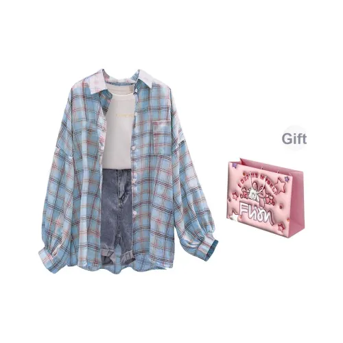 FLIM Синяя коробка Женские рубашки