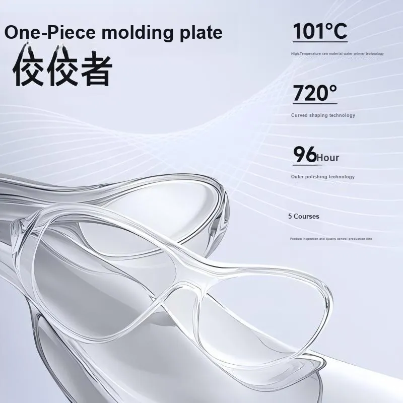 Keluode Plate Frame Square Sunglasses Unisex-1
