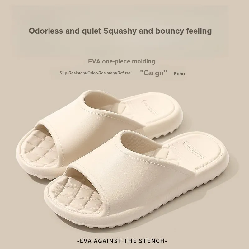 Foot Recreation Diamond Pattern Slip Resistant Comfortable Quiet EVA Minimalist Style All Season Home Slippers-17