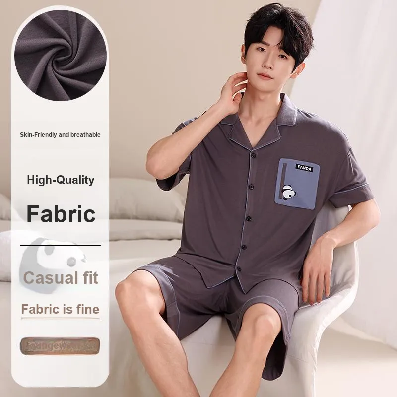 MADALLO Pajama Set Men's Dark Purple-1