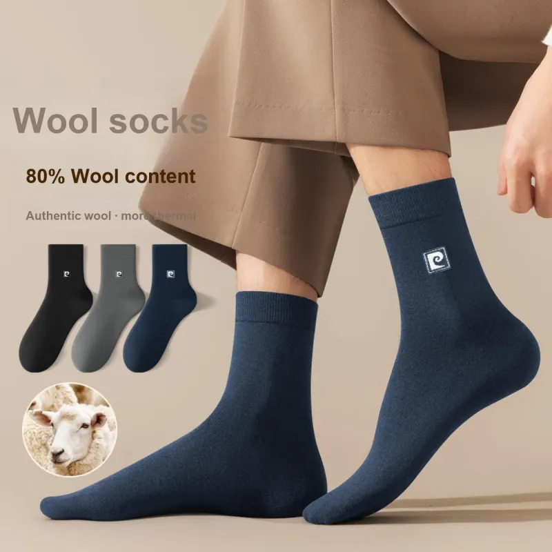 PIERRE CARDIN Mid Calf Socks Men's 3 Pack With Box Included-1