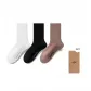 [3 Pack]Women's Socks: White/Black/Light Umber