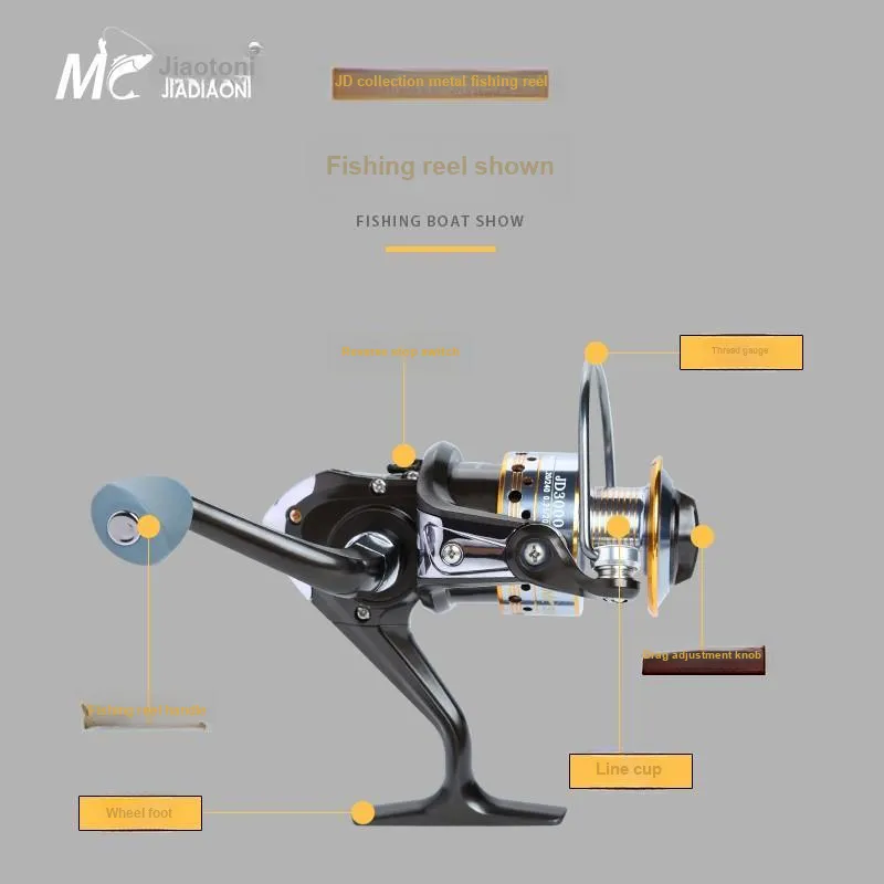 Jiadiaoni Fishing Line Reels Front Unloader Spinning Wheels-4