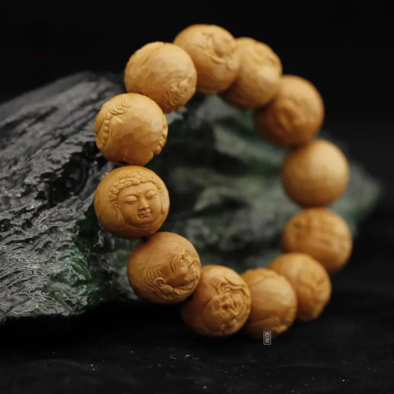 ZHOUPAI Olive Pit Bracelets Unisex-2