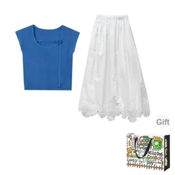 OURUOKE Two Piece Skirt Sets Women's
