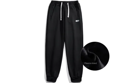 SUPERMOON Knitted Sweatpants Unisex Black