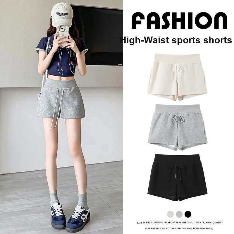 TBSM Casual Shorts Women's White Heather Gray-18