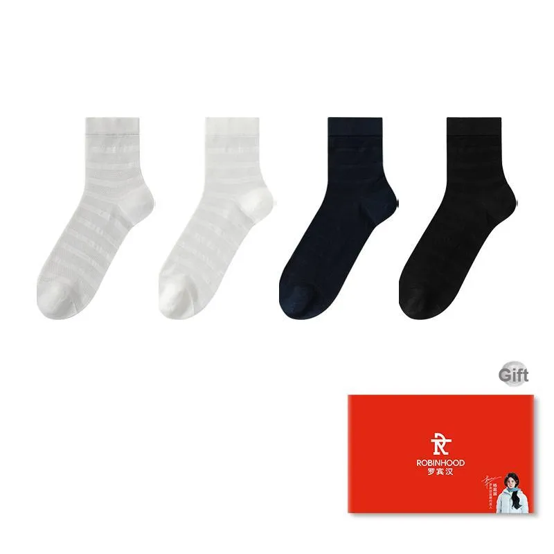 ROBINHOOD Mid Calf Socks Men's Box 4 Pack-5
