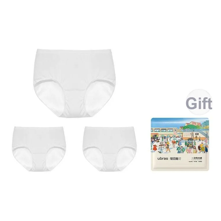 Ubras Комфортная серия нижнего белья Одноразовое трусики Женские 3 упаковки