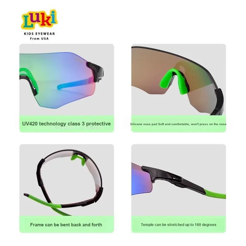 LUKI TR90 Irregular Shape Sunglasses Kids'-20