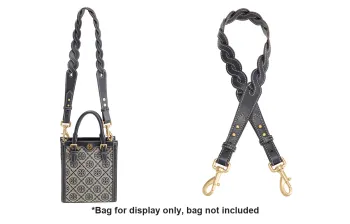 Luxury Care Artisan Workshop Artificial Leather Bag Shoulder Strap Women's Dark Blue