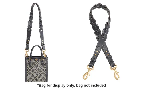 Luxury Care Artisan Workshop Artificial Leather Bag Shoulder Strap Women's Dark Blue