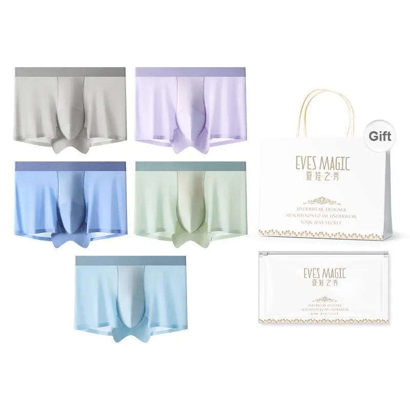 XIA.WA.ZHI.XIU Underpants Men's 5 Shopping Bags-15