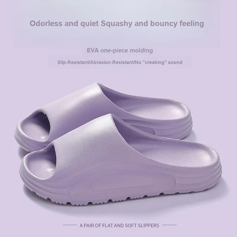 Foot Recreation Summer Home Indoor Bathroom Bathing Slip Resistant Quiet Slippers, Home Slippers, Unisex-1