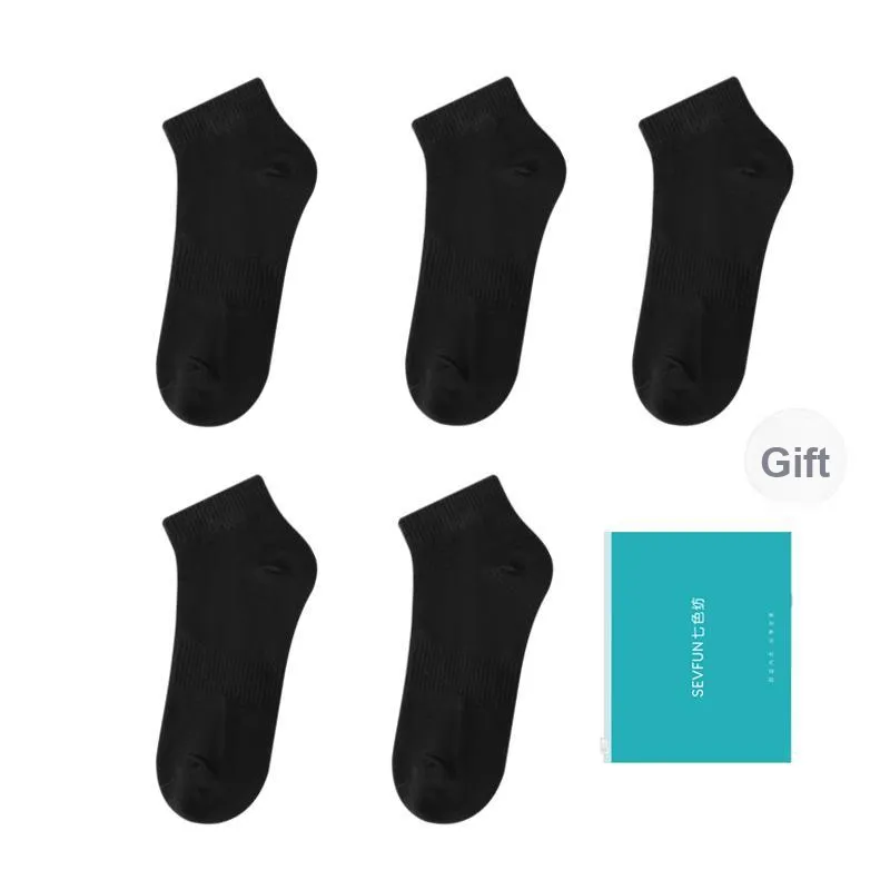 7 SEVFUN Ankle Socks Unisex Shopping Bag 5 Pack-6