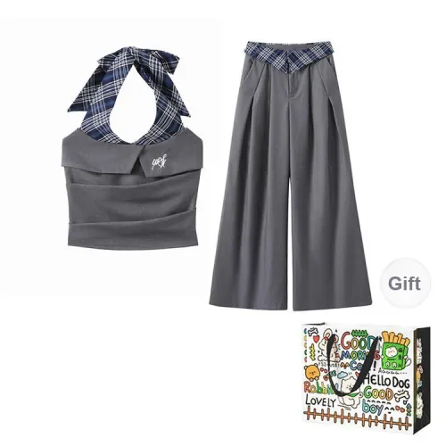 Dippanis Casual Suit Women's Gray
