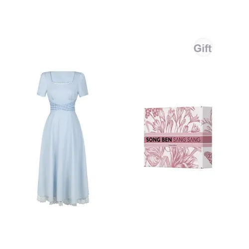 Matsumoto Soso Короткое Платье с Короткими Рукавами Женское