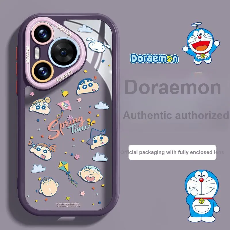 Pin Sai x SHINCHAN Silicone Material Phone Cases For Huawei Pura70Pro/70/Pura Cartoon Cute Style-11