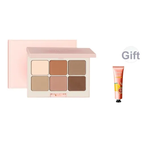 NOVO Земля Тон Палетка для теней Six Цвет Легко смешивается Смесь Шimmer Подчеркивающая глаза 10,5 г