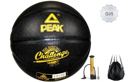 PEAK PU Basketball Black Size 7 Training Unisex