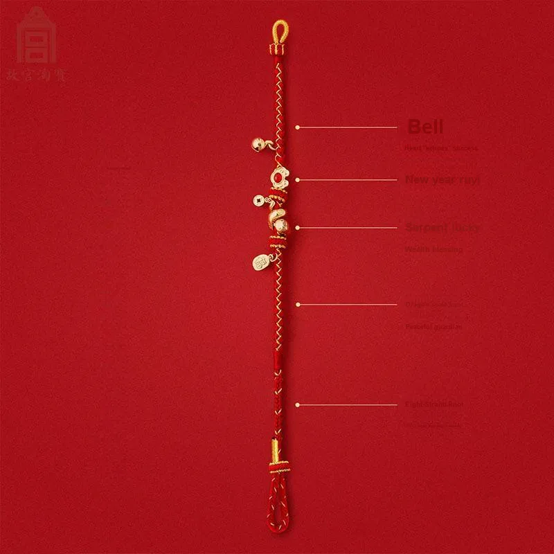 TUTAE Alloy Bracelets Unisex Red-2