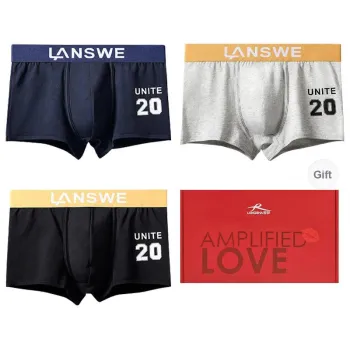 Lanza Boxer Shorts Men's 4 Pack Gift Box Set