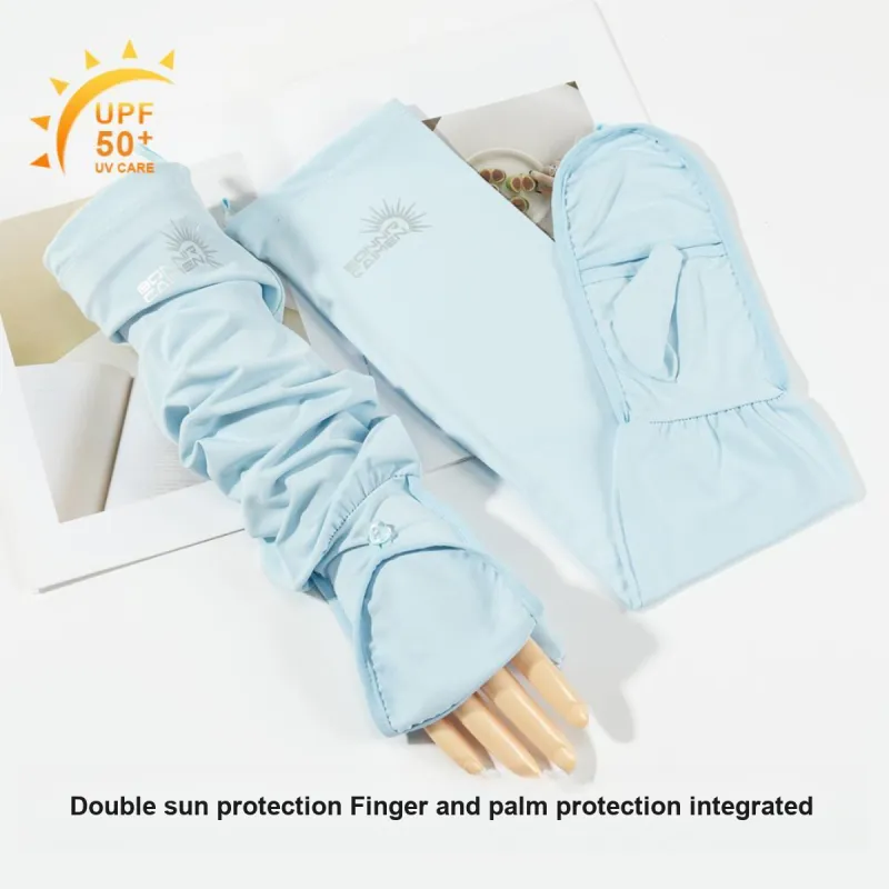Shanghai Story Polyester, Elastane Sun Protection Sleeves Women's-25