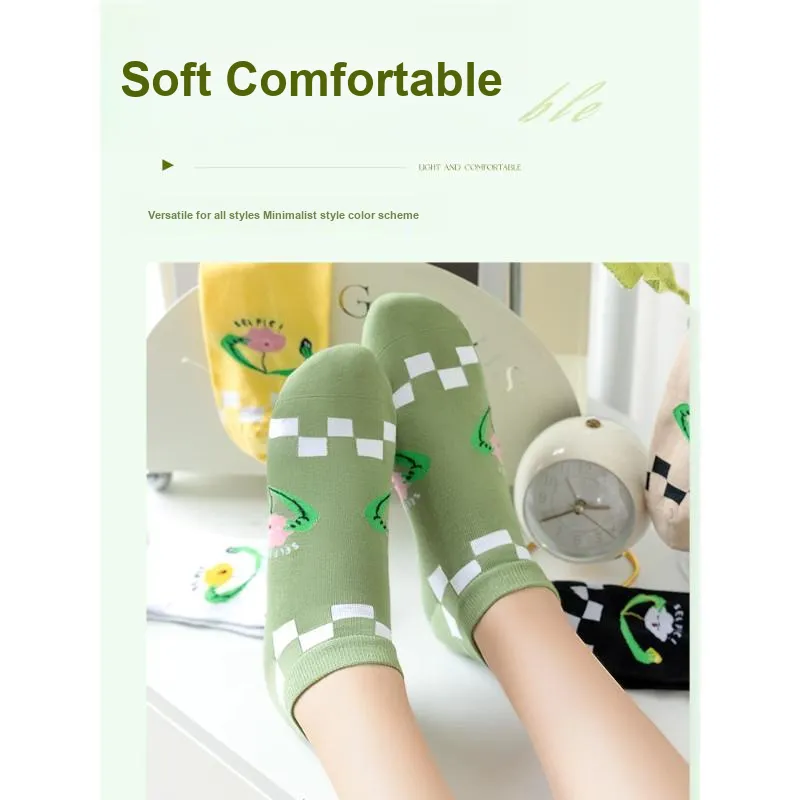 SALOATO Ankle Socks Women's 5 Pack-1