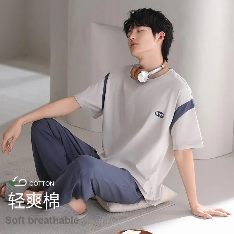 XIA.WA.ZHI.XIU Pajama Set Men's Gift Box Set Image Color-1