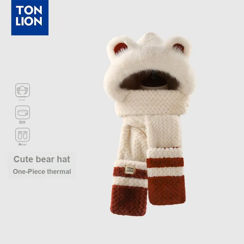 Tonlion Polyester Hoods & Plush Hats Unisex-1