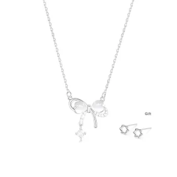 HAPPY BEAN Glass Cat Eye Necklaces Women's