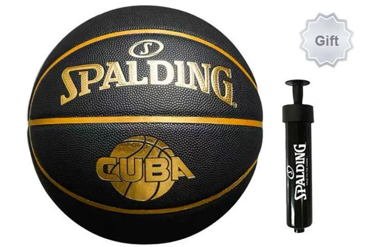 SPALDING CUBA League Series PU Basketball Black Size 7 Training Unisex-3
